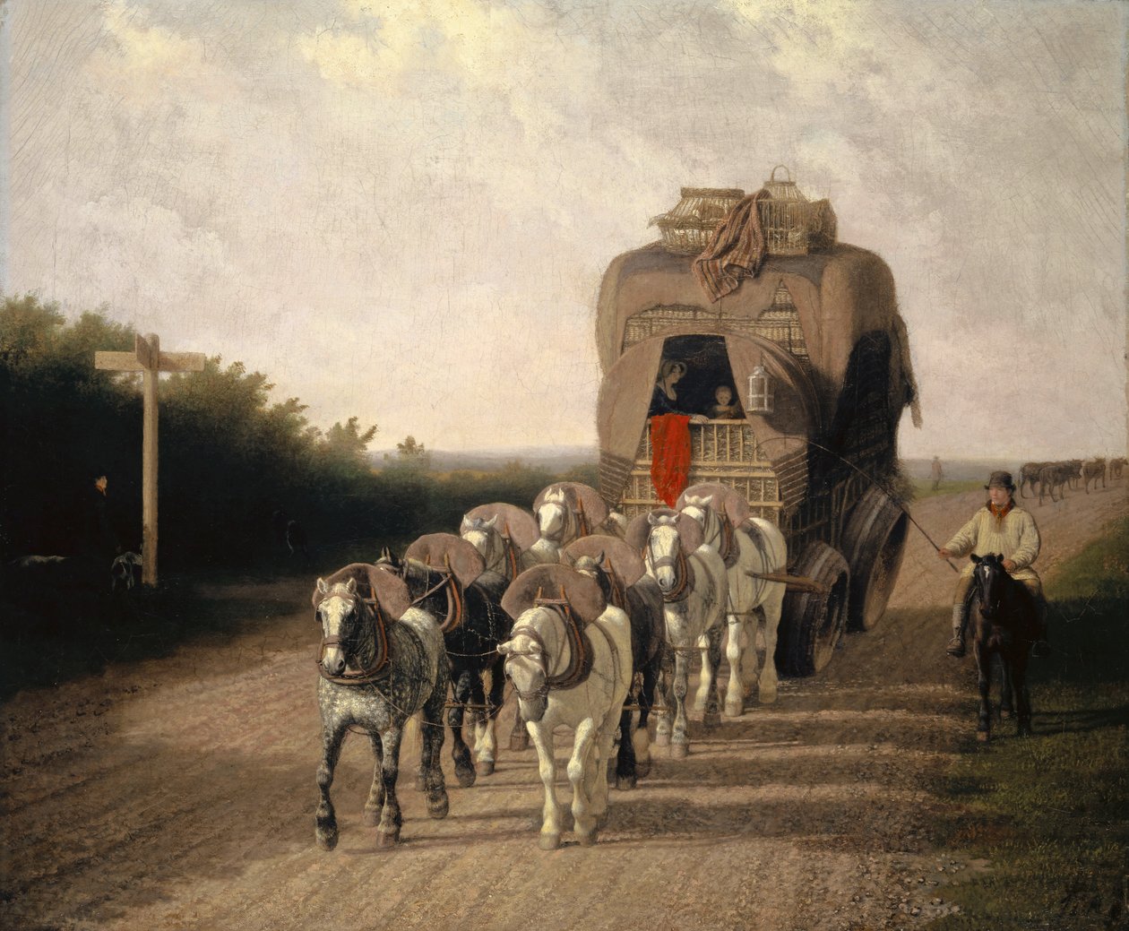 Ludlow Carrier-Coach，1801 作者 雅克·洛朗·阿加斯
