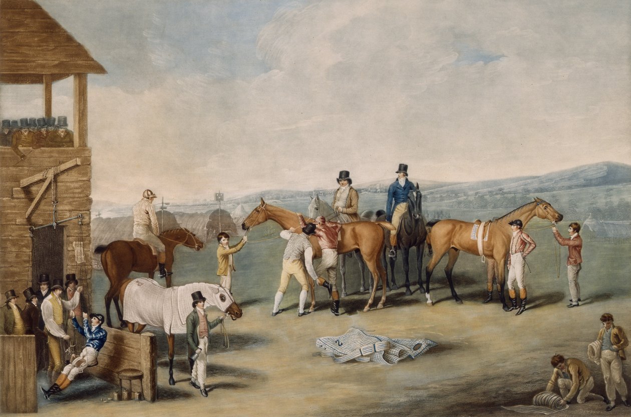 一对：准备开始，伦敦1803年1月20日（aquatint） 作者 雅克·洛朗（Jacques Laurent）