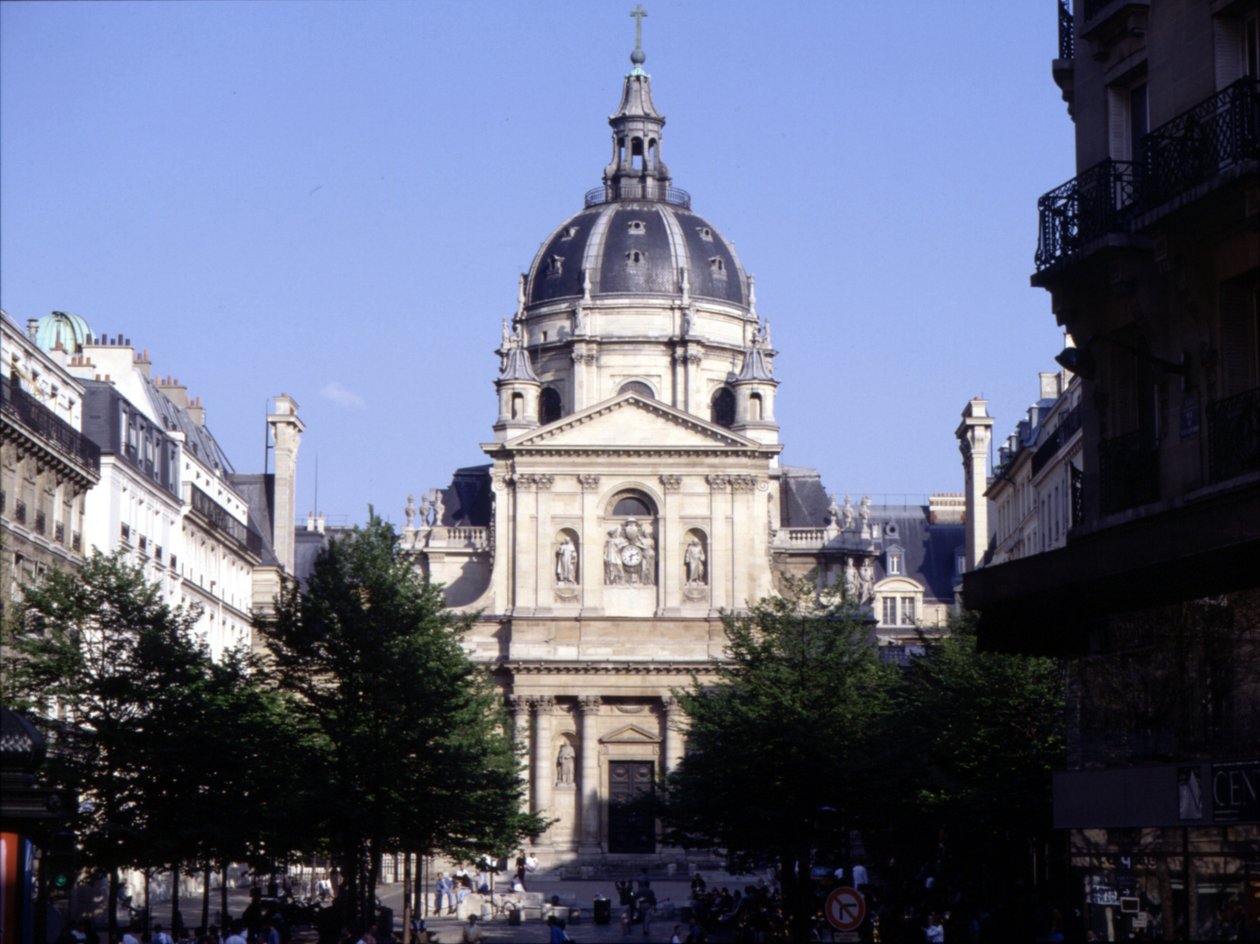 The facade of the Sorbonne 作者 雅克·勒默西耶（Jacques Lemercier）