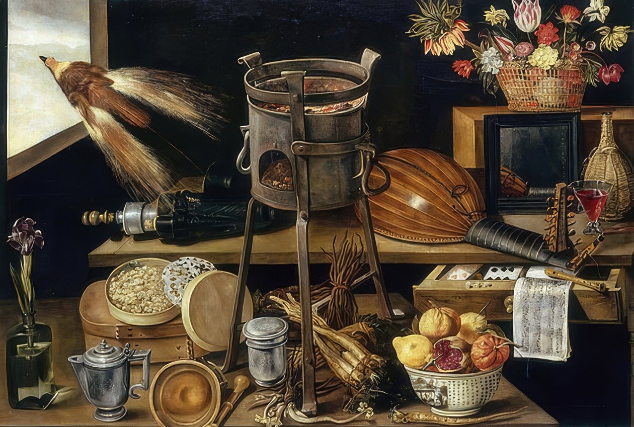 DinfünfSinne和viere Elemente（五种感官和四种元素）。 1627 作者 雅克·里纳德