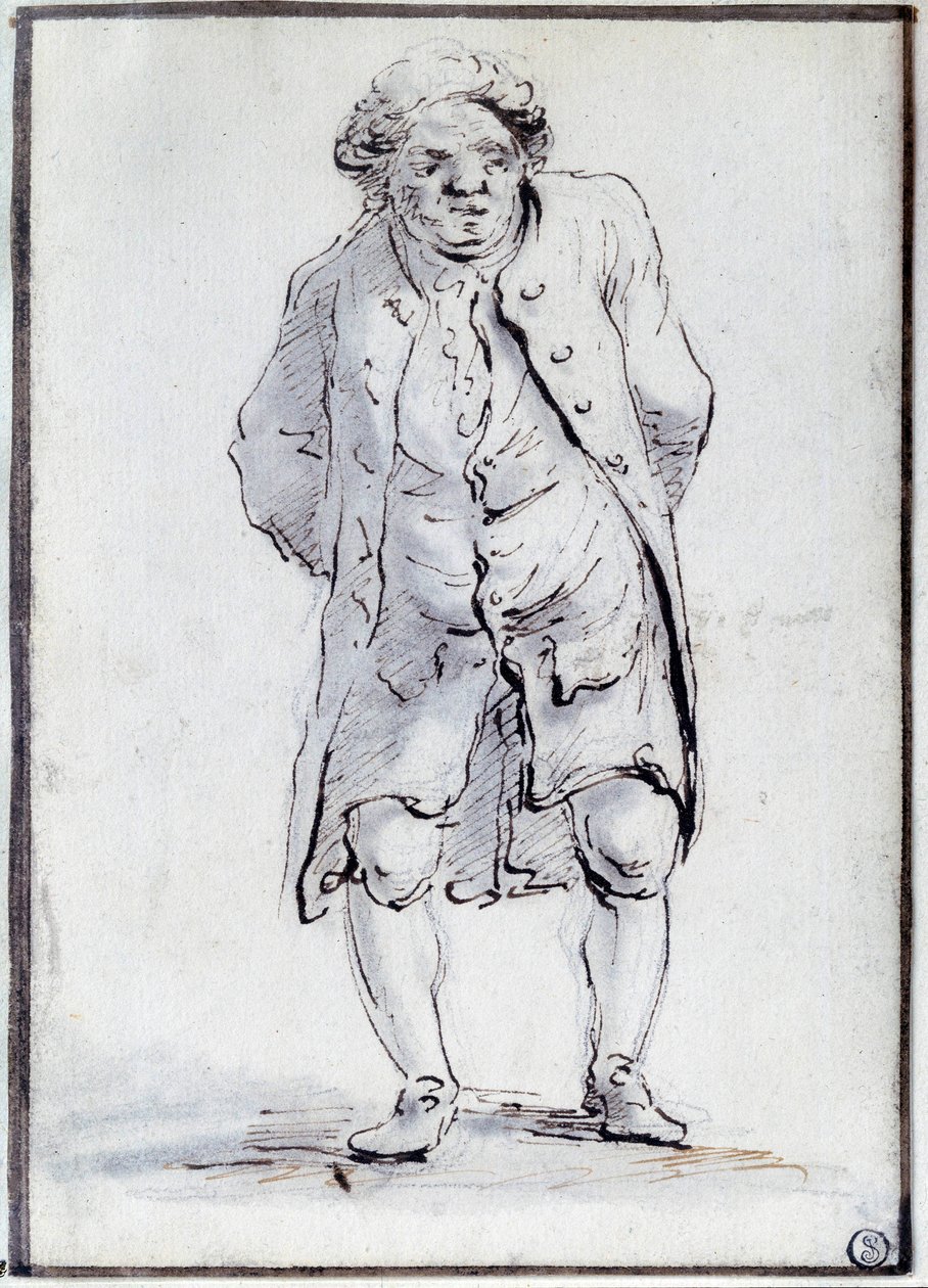 Cartoon of Honore Gabriel (Honore-Gabriel) Riqueti, Count of Mirabeau (1749-1791) the Ain. Drawing by Jacques Louis David (1748-1825) 18th century. Dim. 0,17x0,12 m. Paris, Louvre Museum 作者 雅克·路易·大卫