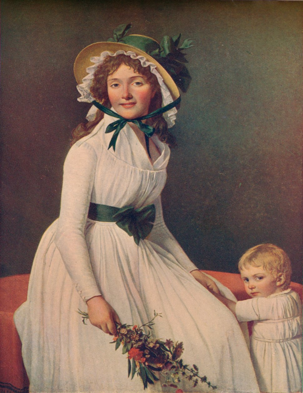 埃米莉·皮库尔（Emilie Pecoul），塞里齐亚特夫人，1795年，1914年 作者 雅克·路易·大卫