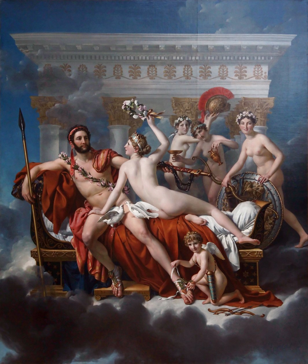 法语: Mars désarmé par Vénus 火星被金星解除武装 作者 雅克·路易·大卫