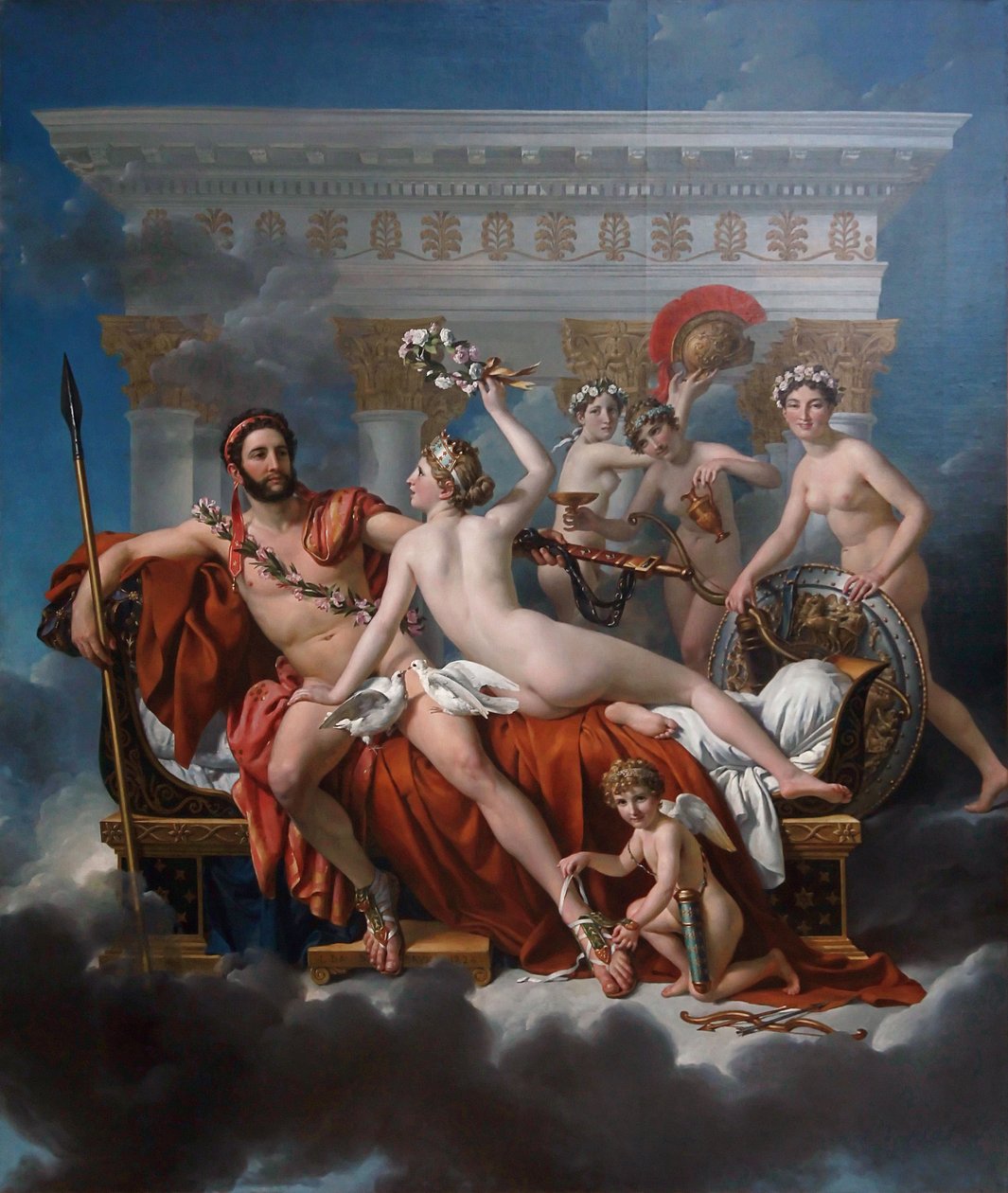 法语: Mars désarmé par Vénus 火星被金星解除武装 作者 雅克·路易·大卫
