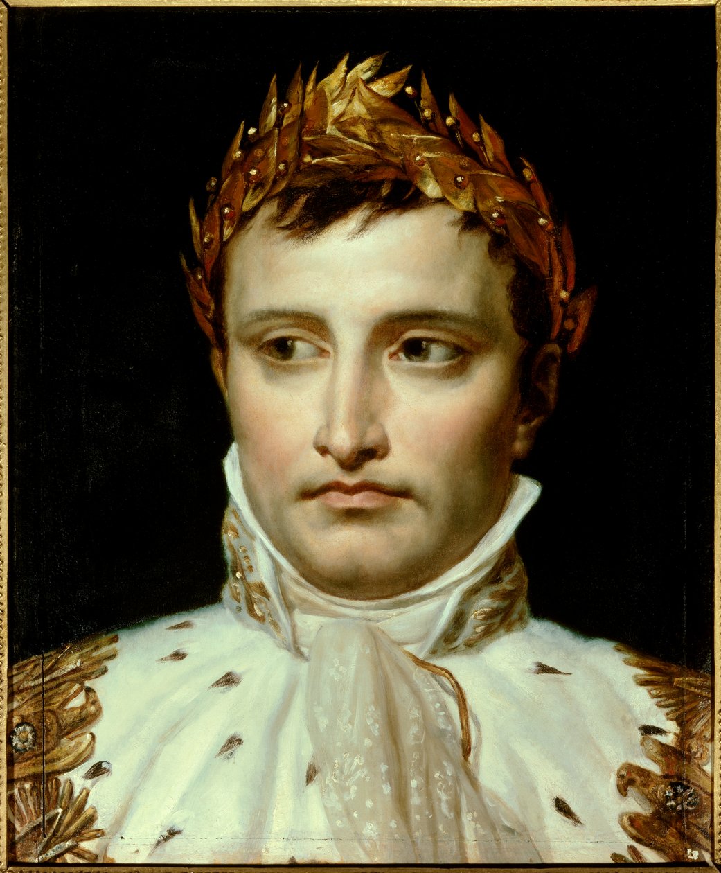 拿破仑一世皇帝 (1769-1821) 的肖像 Jacques Louis David (1748-1825) 的绘画 19 世纪巴黎，梯也尔基金会 - 拿破仑一世皇帝的肖像 (1769-1821) - Jacques Louis David (1748-1925) 的绘画 , 布面油画 作者 雅克·路易·大卫