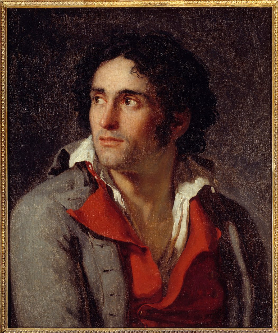 1794 年罗伯斯庇尔倒台后，假定画家雅克·路易斯·大卫 (Jacques Louis David) 的地质师肖像被关押在监狱中。这幅画归功于雅克·路易斯·大卫 (Jacques Louis David，1748-1825) 约 1795 年。 太阳。 0,54x0,46 m Rouen, musee des Beaux Arts 作者 雅克·路易·大卫