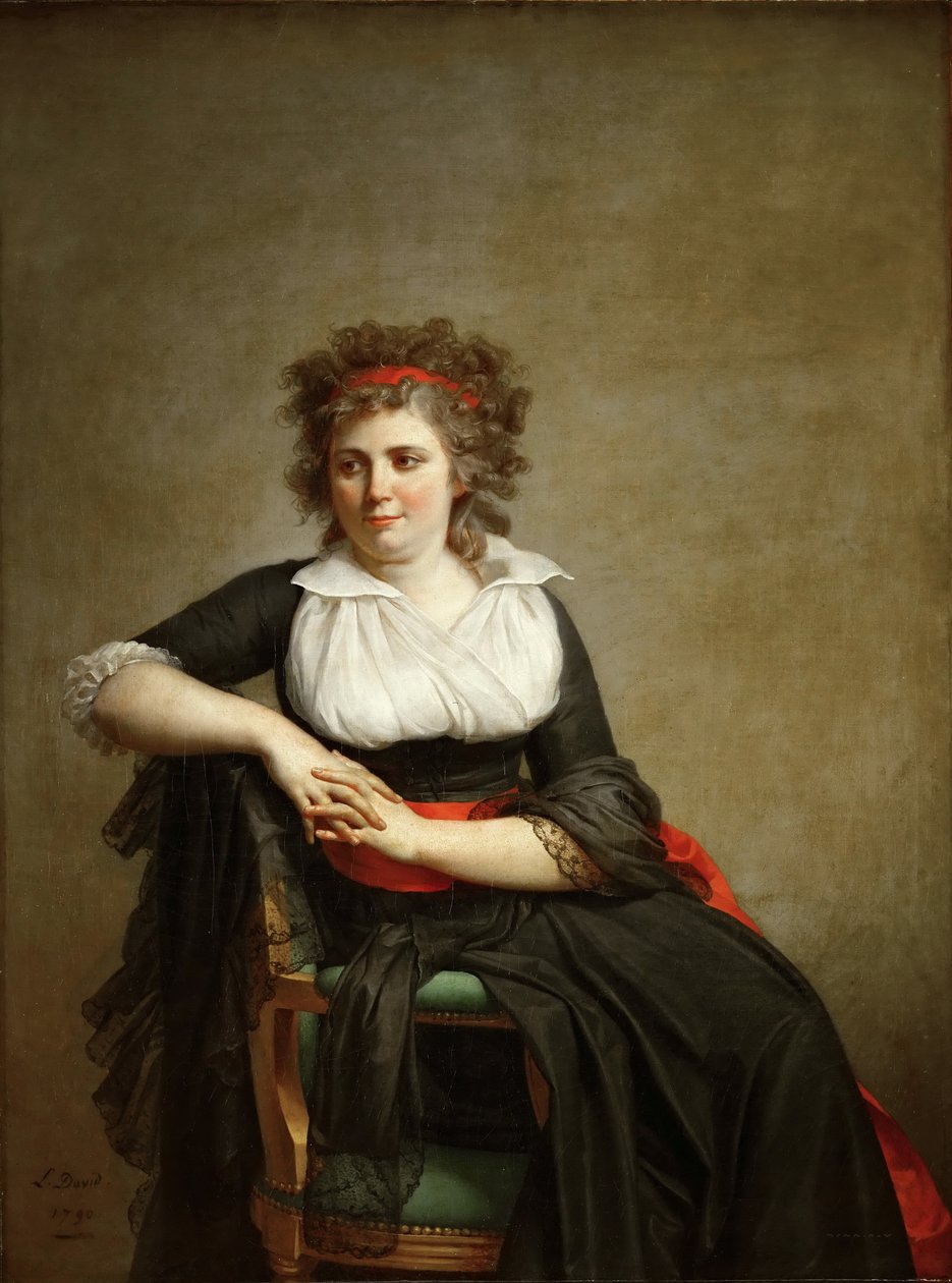 罗伯特·图尔陶（Robertine Tourteau），侯爵夫人1772-1862年 作者 雅克·路易·大卫