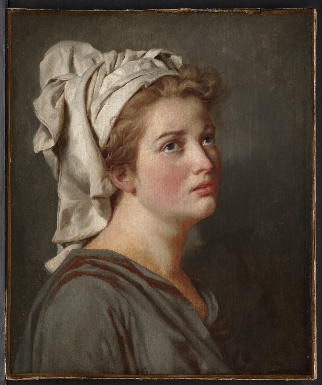 有头巾的少妇，c。 1780年。 作者 雅克·路易·大卫