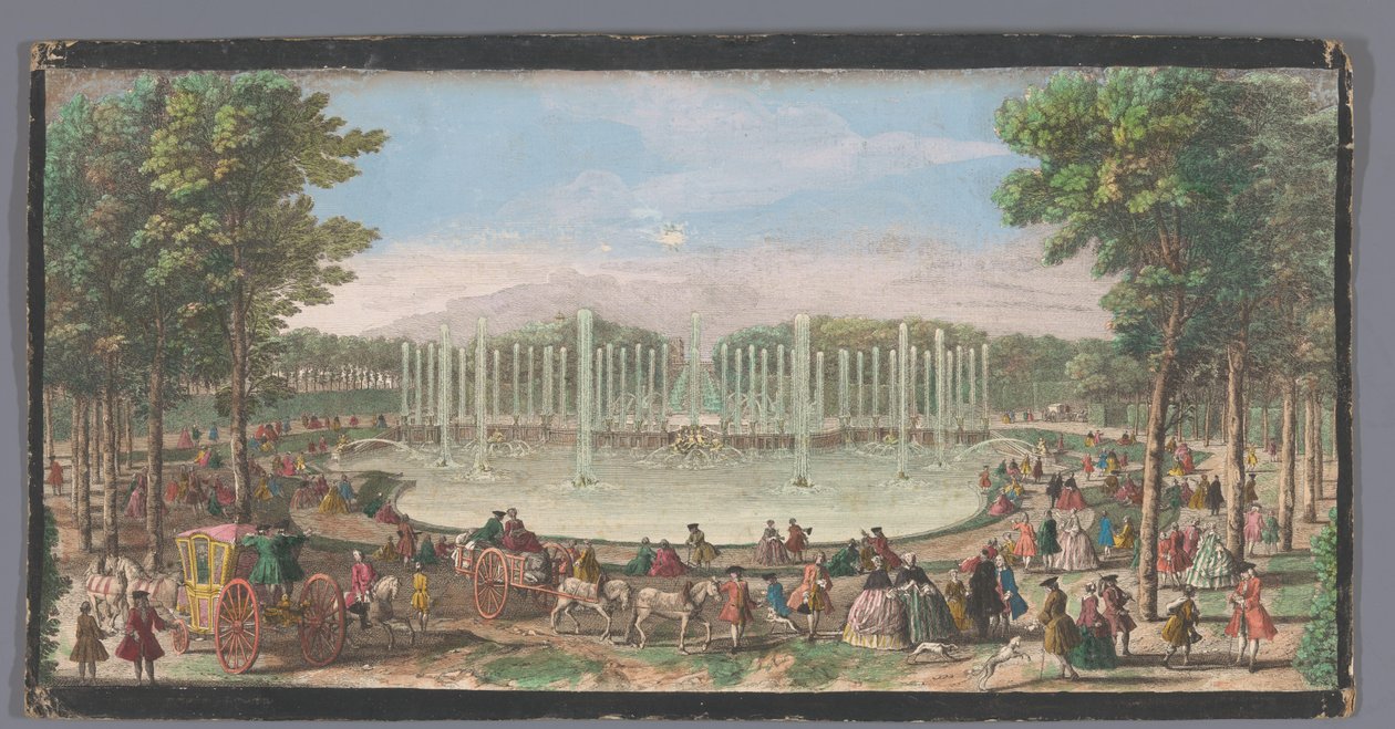 凡尔赛花园海神底座景观
Vue du Bassin de Neptune dans le Jardin de Versailles（标题见实物） 作者 雅克·里戈（可能）