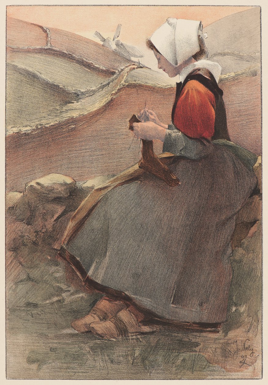 Fleur de Lande , 1897年。 作者 雅克·韦利