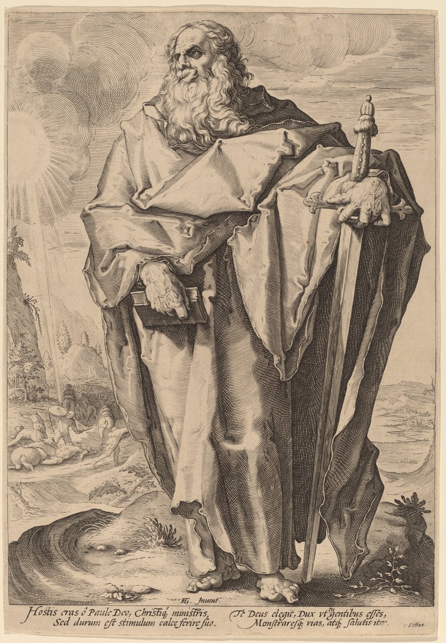 圣保罗 作者 Jacques de Gheyn II，仿 Hendrik Goltzius