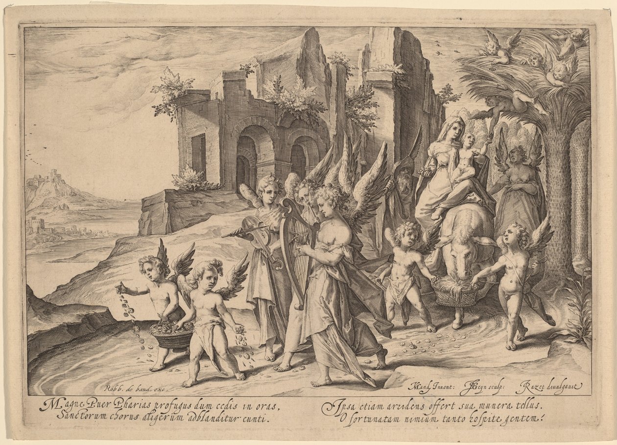 逃往埃及后的回归 作者 Jacques de Gheyn II，在 Karel van Mander I 之后