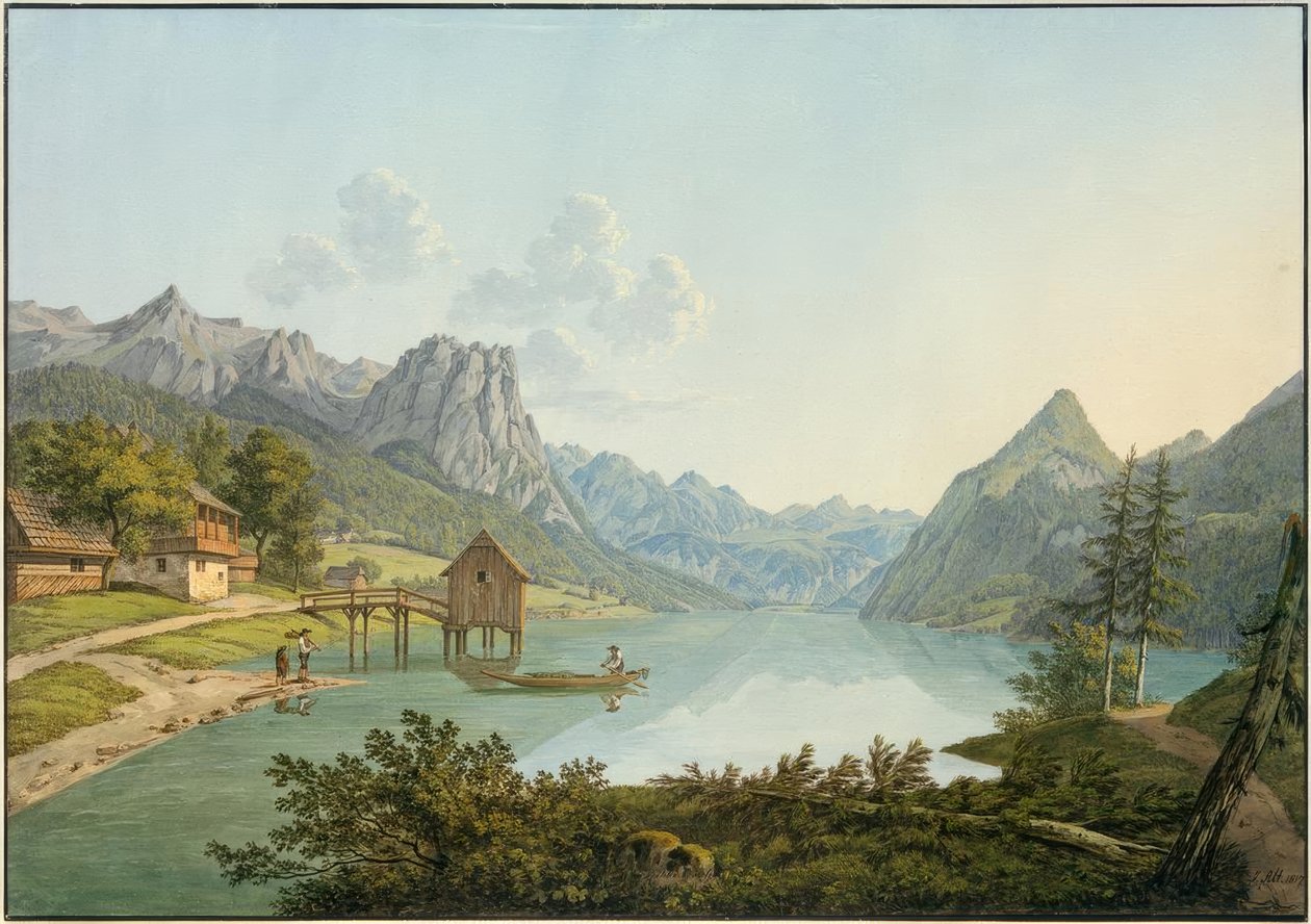 那里有Grundlsee 作者 雅各布·阿特