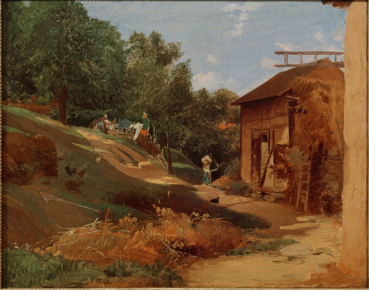 陶努斯地区的农场 作者 Jakob Fürchtegott Dielmann