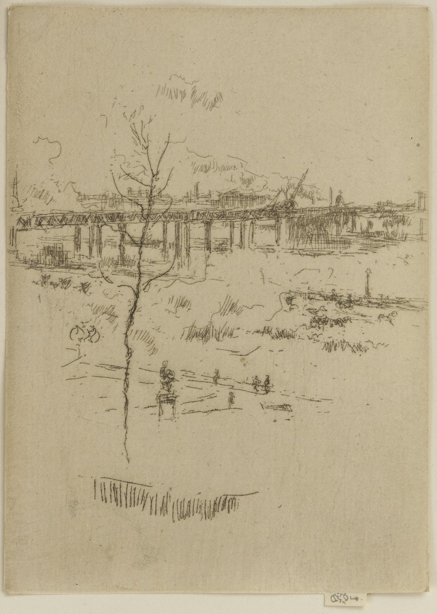Charing Cross Railway Bridge，c.1887（蚀刻在纸上） 作者 詹姆斯·阿博特·麦克尼尔·惠斯勒