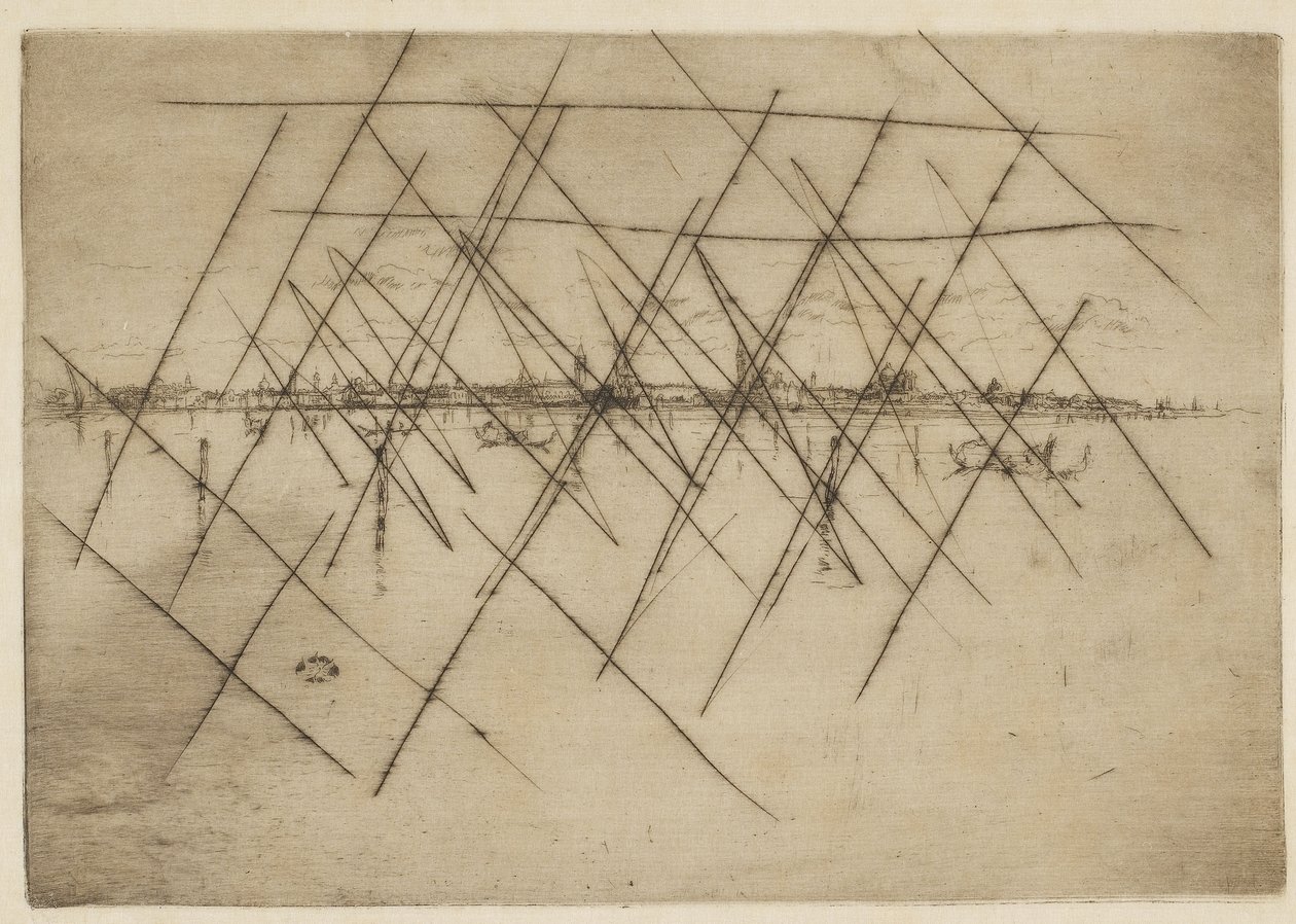 小威尼斯，1879-80（纸上蚀刻） 作者 詹姆斯·阿博特·麦克尼尔·惠斯勒