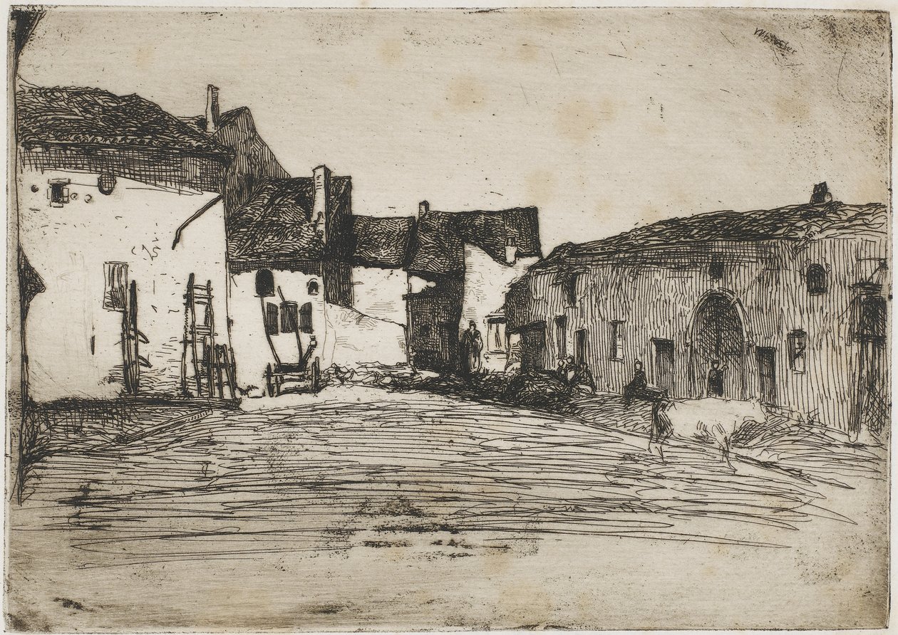 利物浦，1858年（纸上蚀刻） 作者 詹姆斯·阿博特·麦克尼尔·惠斯勒