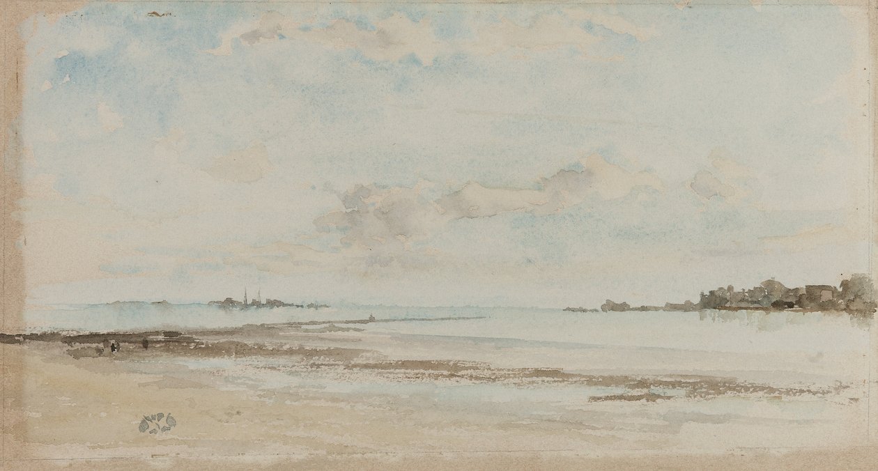 注意蓝色和蛋白石：泽西岛，1881年 作者 詹姆斯·阿博特·麦克尼尔·惠斯勒