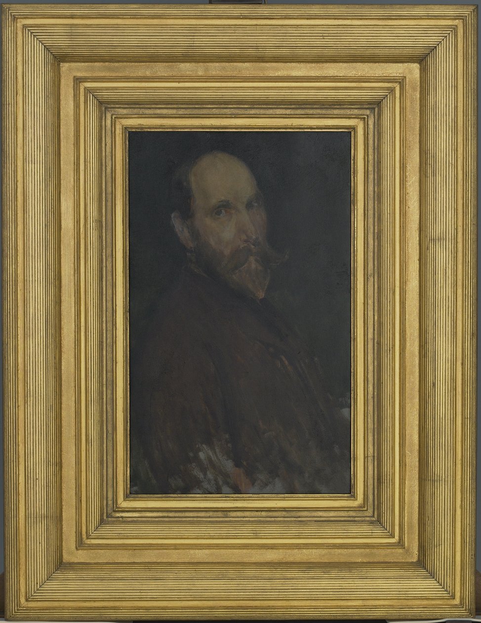Charles Lang Freer的肖像，1902-03（木板上的油） 作者 詹姆斯·阿博特·麦克尼尔·惠斯勒