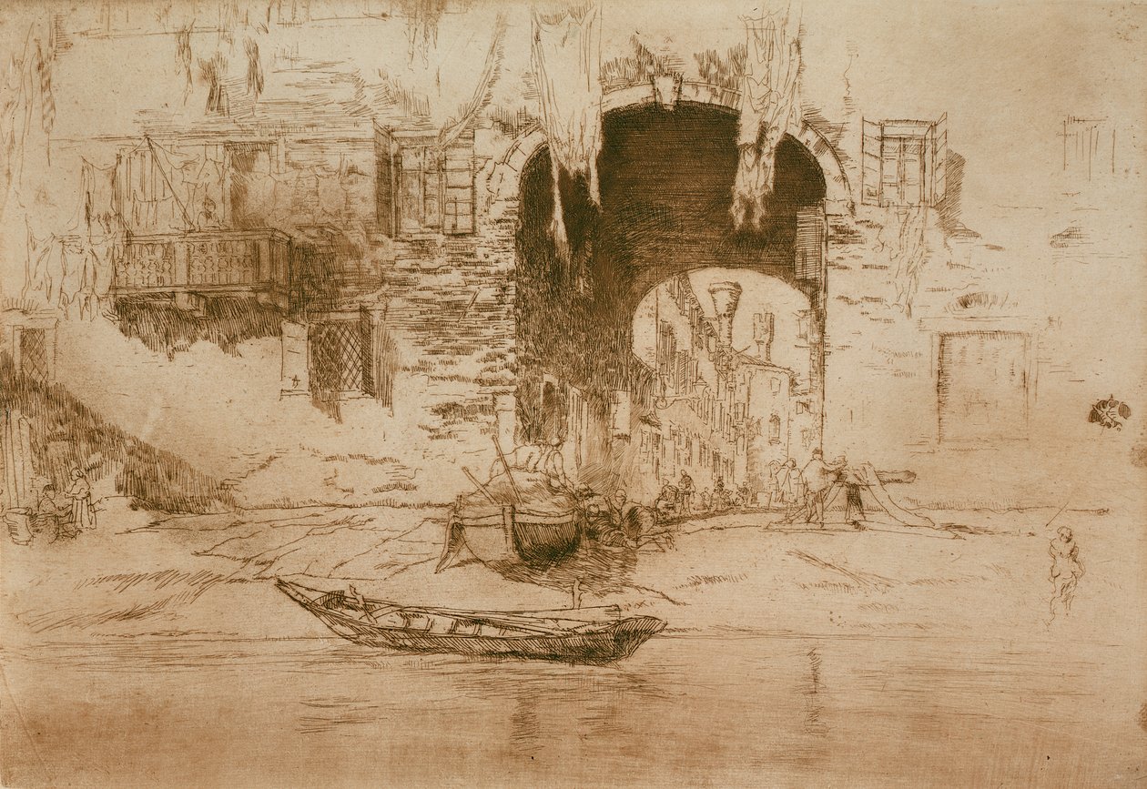 威尼斯圣比亚焦，1879-80 作者 詹姆斯·阿博特·麦克尼尔·惠斯勒