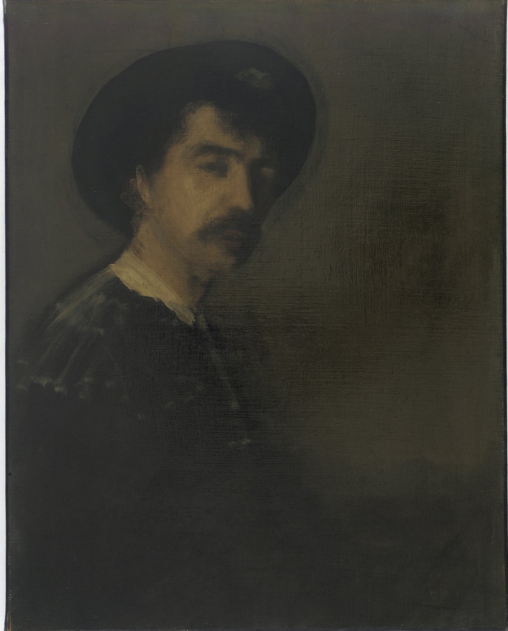 自画像，1870-75 作者 詹姆斯·阿博特·麦克尼尔·惠斯勒