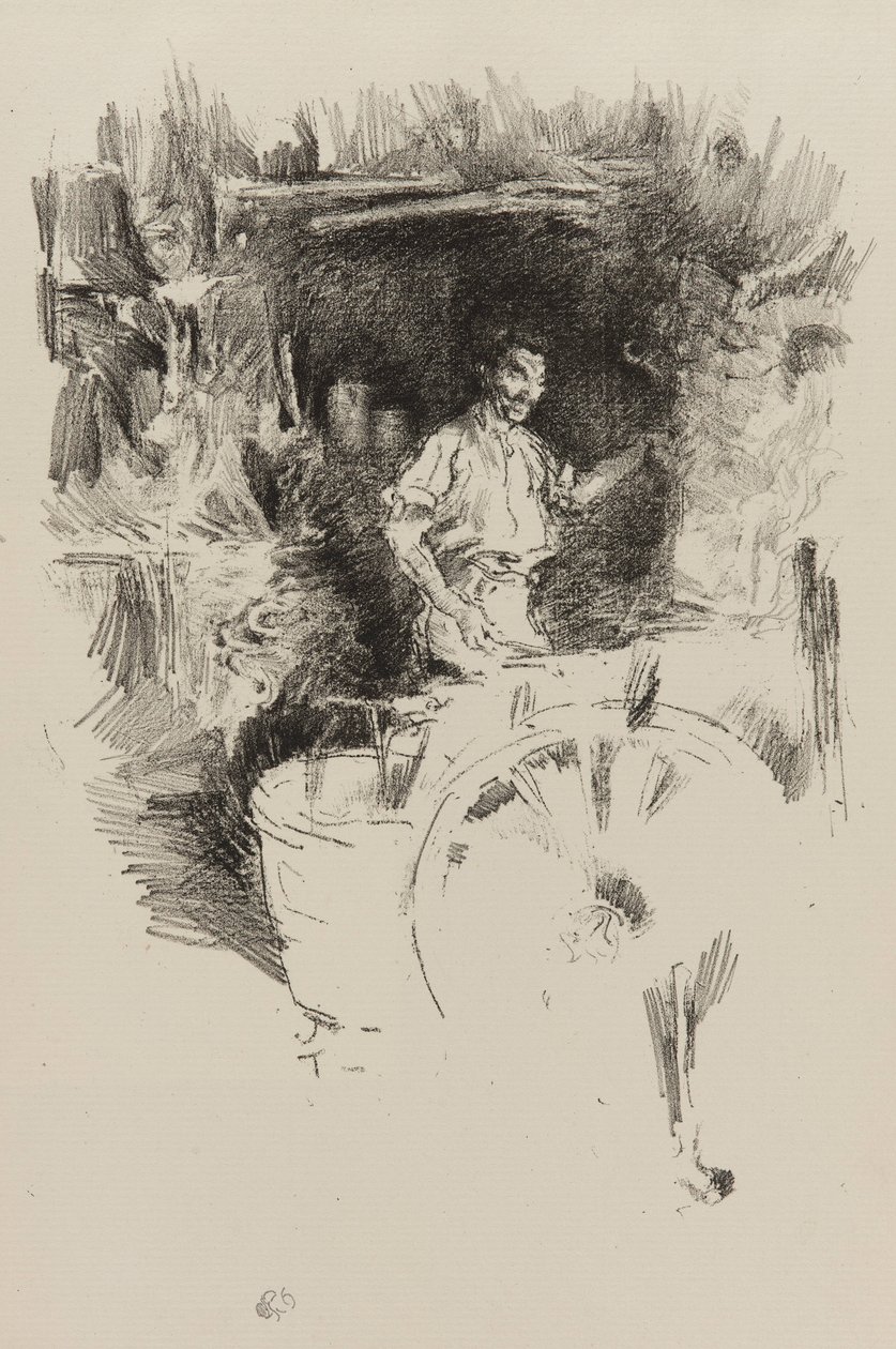 铁匠，1895-1896（石版纸上） 作者 詹姆斯·阿博特·麦克尼尔·惠斯勒