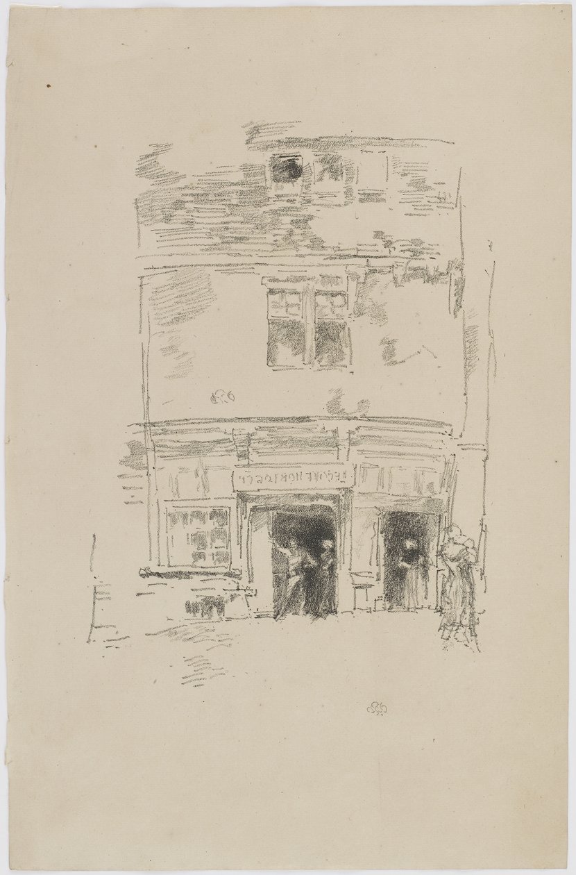 时钟制造者，Paimpol，1893年（纸上石版） 作者 詹姆斯·阿博特·麦克尼尔·惠斯勒