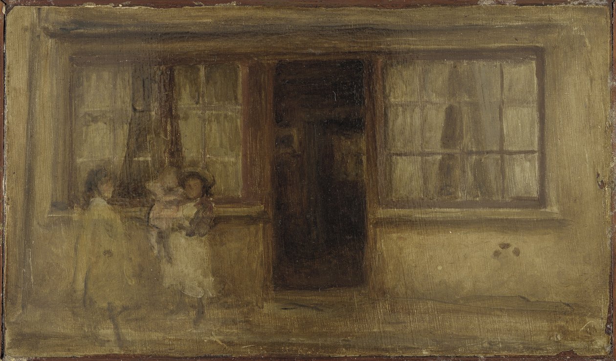 小护士，1895年（木板上的油） 作者 詹姆斯·阿博特·麦克尼尔·惠斯勒