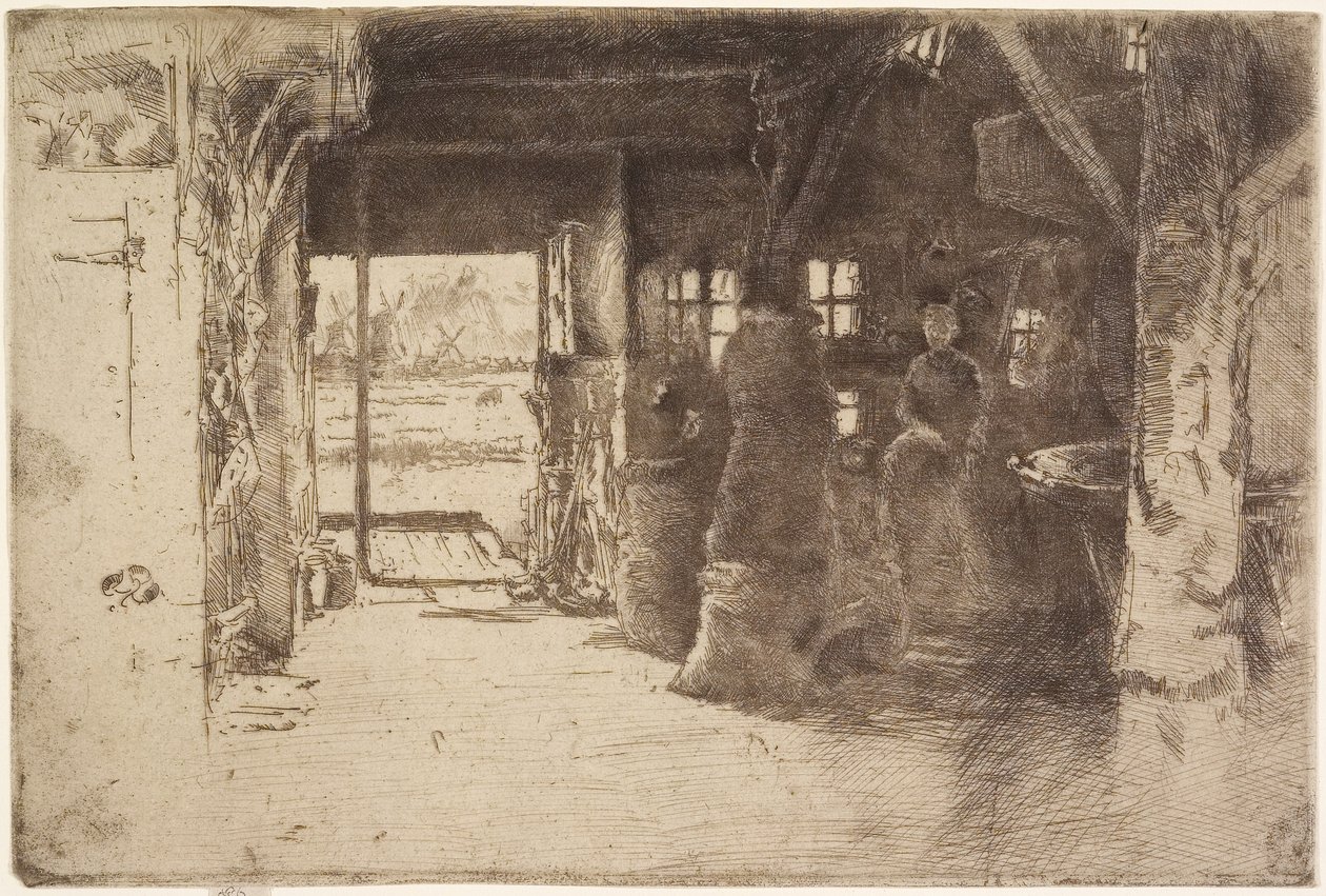 磨坊，1889年 作者 詹姆斯·阿博特·麦克尼尔·惠斯勒