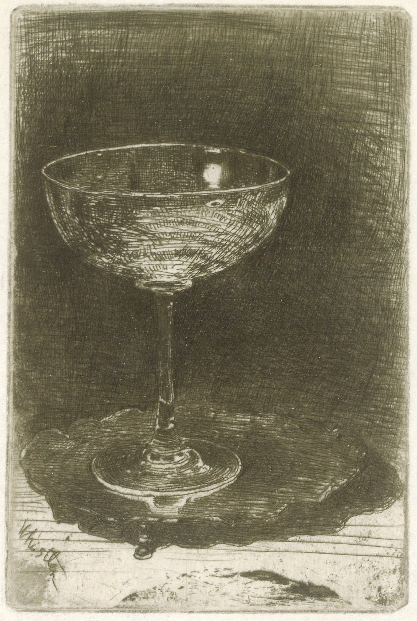酒杯，1858年 作者 詹姆斯·阿博特·麦克尼尔·惠斯勒