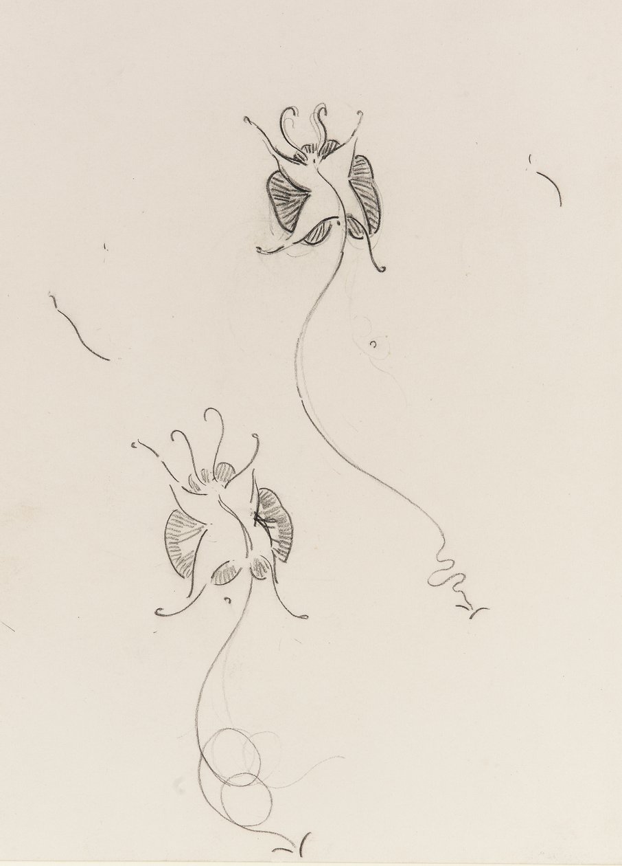 两只Whister蝴蝶，1890年 作者 詹姆斯·阿博特·麦克尼尔·惠斯勒