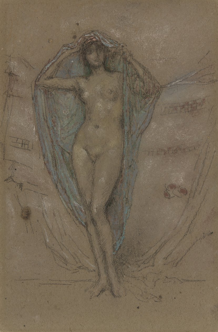 Venus Astart，188890（棕色纸上的粉笔和粉彩） 作者 詹姆斯·阿博特·麦克尼尔·惠斯勒
