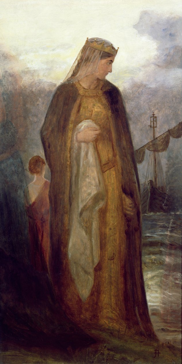女王Guinevere，1860年 作者 詹姆斯·阿彻