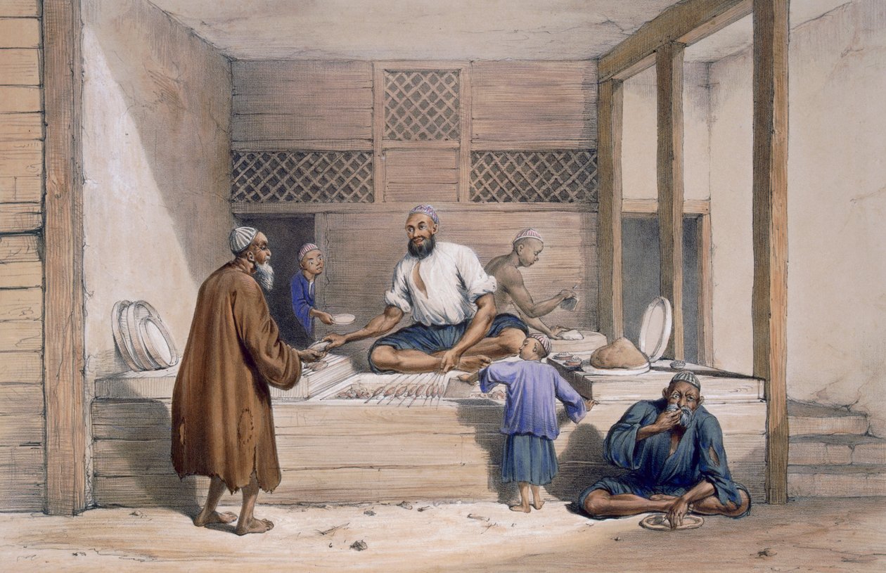 Cabaub Shop，Cabul，1843 作者 詹姆斯·阿特金森