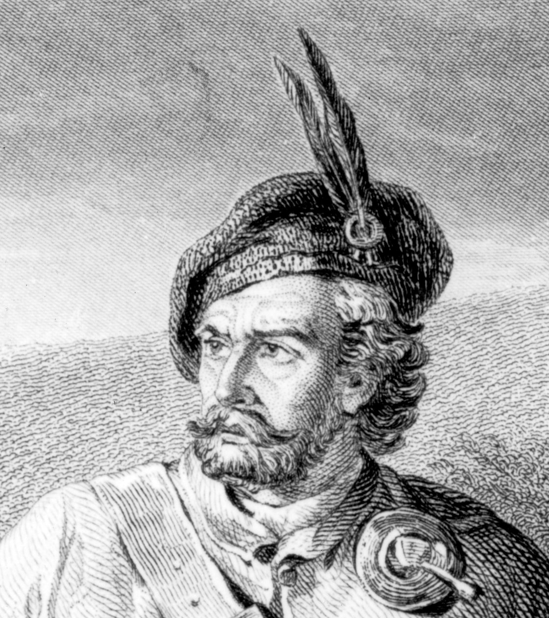 Rob Roy Parting Duellists Rashleigh和Francis Osbaldistone，由John Le Conte（1850-86）1867年刻（105434的细节） 作者 詹姆斯·布雷克·麦克唐纳