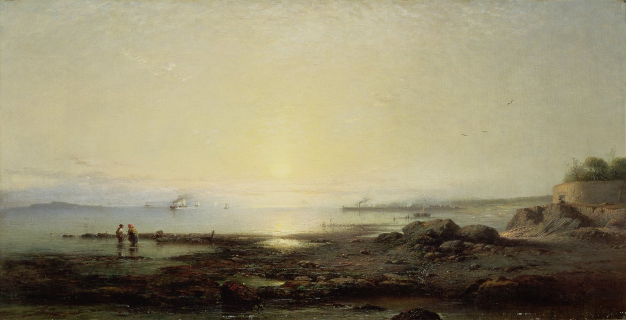 1864年Cramond的Firth of Forth 作者 詹姆斯·卡西