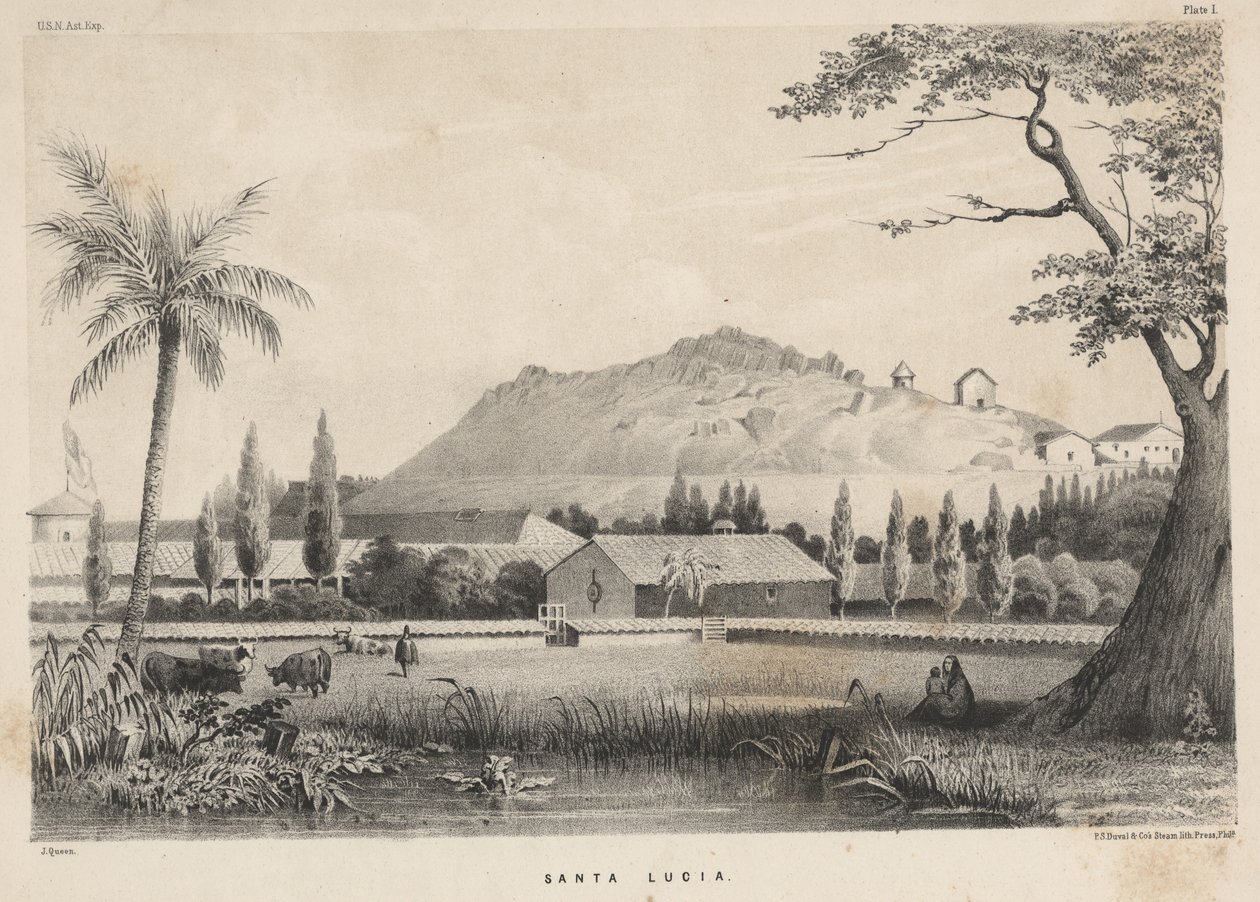 圣卢西亚，1855年 作者 詹姆斯·富勒·皇后