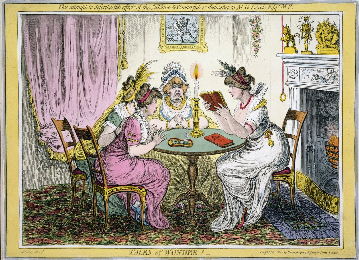 神奇的故事！这个描述Sublime和Wonderful效果的尝试致力于MG Lewis Esq MP，pub。 H Humprey，伦敦，1802年（手工彩色雕刻） 作者 詹姆斯·吉里