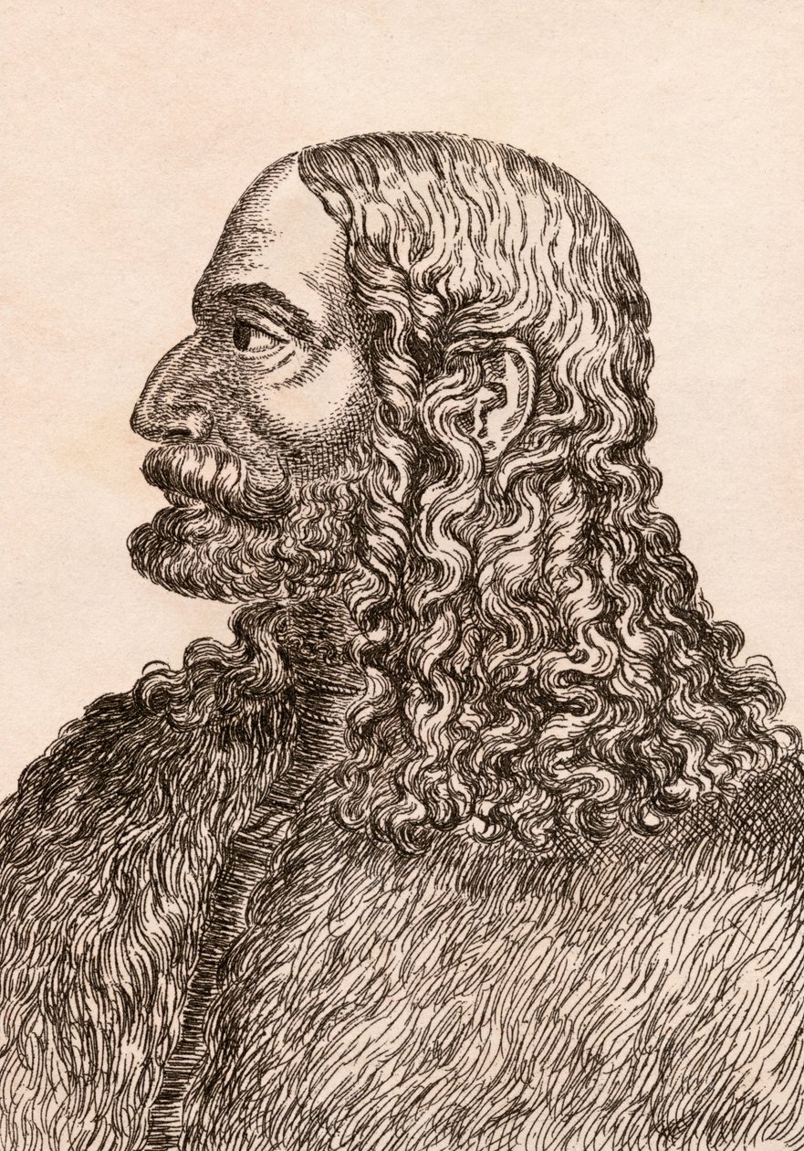 Albrecht Duerer，来自真实原创的&39;75肖像着名画家肖像&39;，1817年出版，伦敦 作者 詹姆斯·吉尔丁