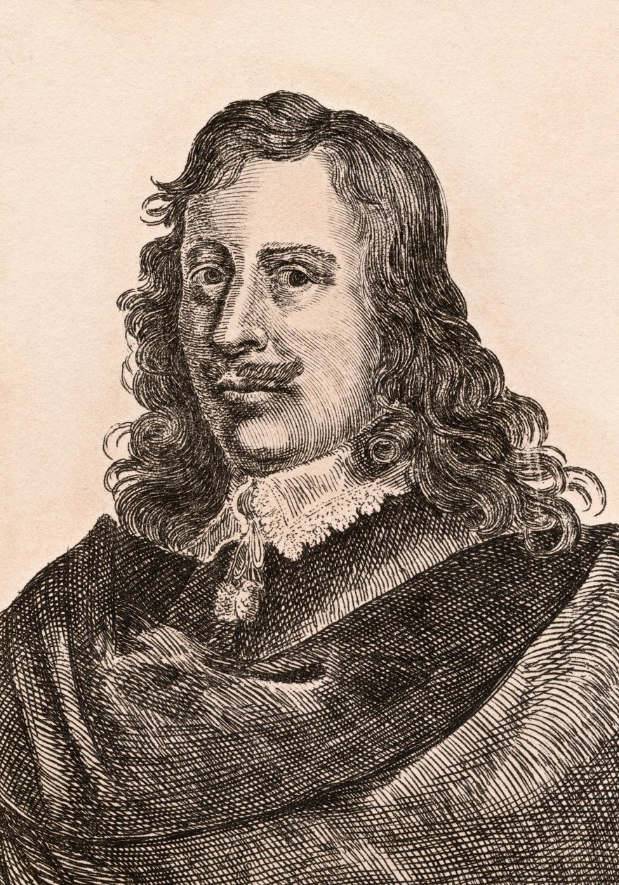 David Teniers the Younger，插图来自&39;真实原创的着名画家肖像&39;，于1817年出版，伦敦 作者 詹姆斯·吉尔丁