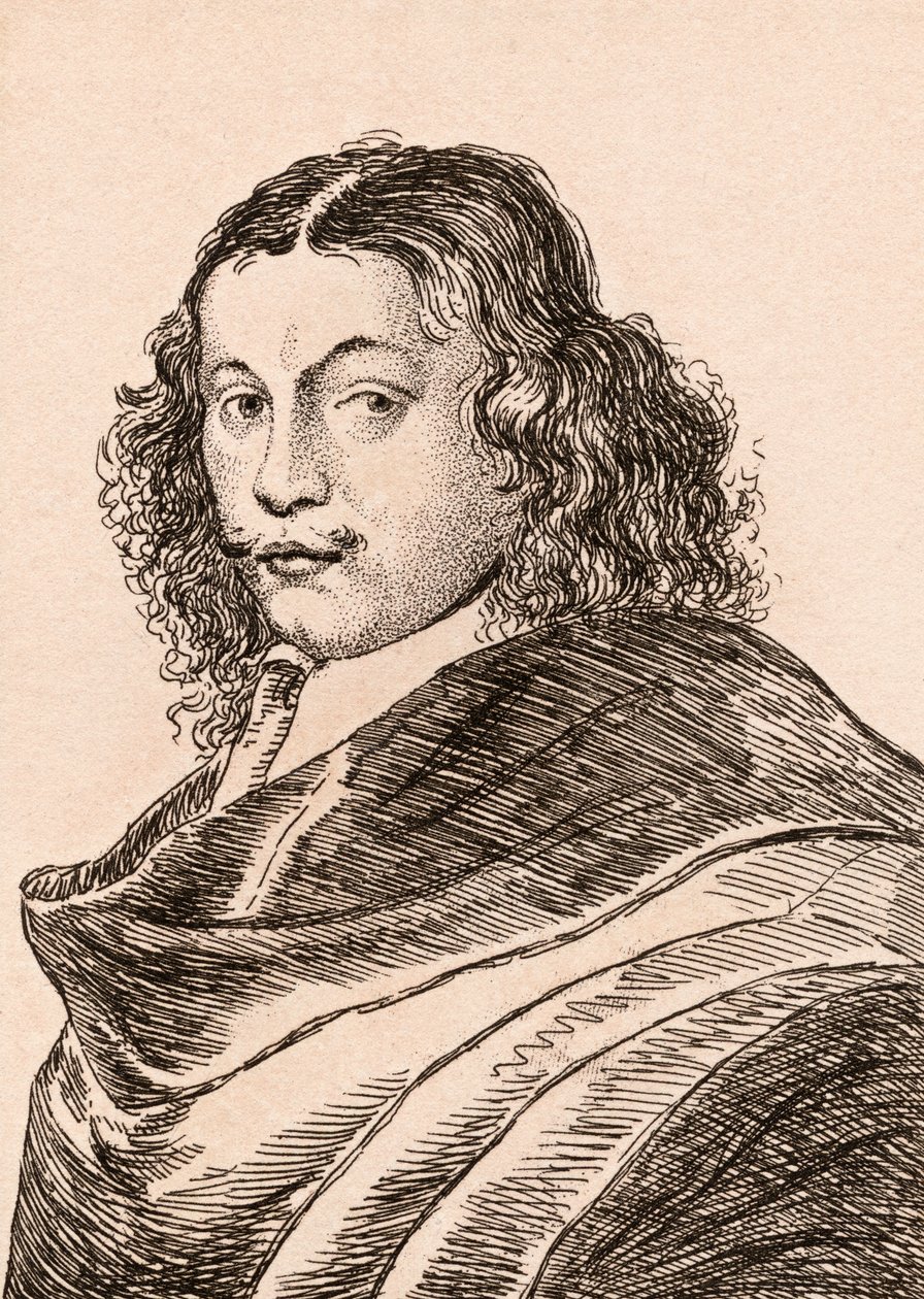 Frans van Mieris the Elder，插图来自&39;真实原创的着名画家肖像&39;，于1817年出版，伦敦 作者 詹姆斯·吉尔丁