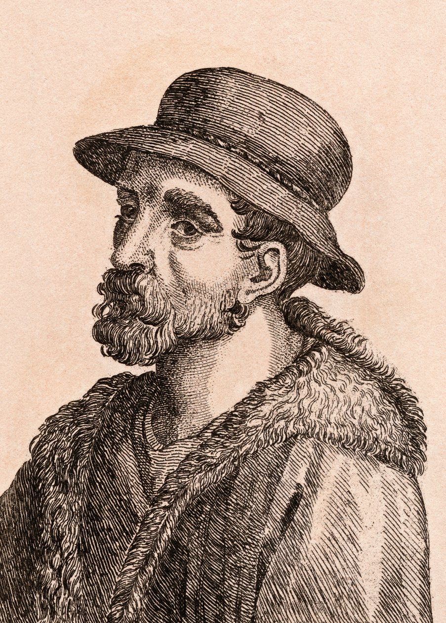 Giovanni da Udine，“来自真实原创的着名画家肖像”的插图，于1817年在伦敦出版 作者 詹姆斯·吉尔丁