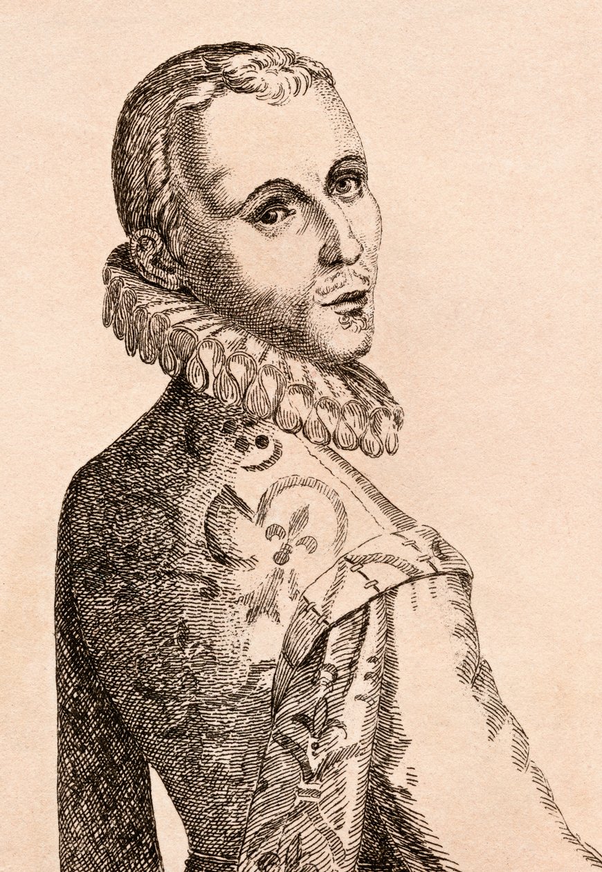 Otto van Veen，来自“真实原创的着名画家肖像”的插图，于1817年在伦敦出版 作者 詹姆斯·吉尔丁