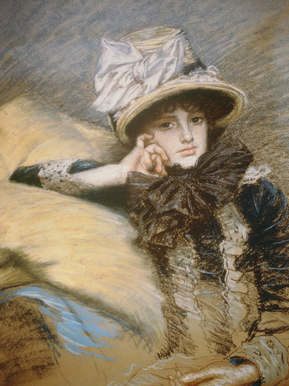 Berthe，1882-3（粉彩纸） 作者 詹姆斯·雅克·约瑟夫·天梭