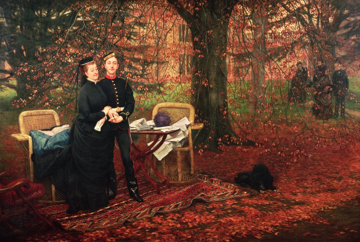 Eugenie女皇（1826-1920）和Eugene-Louis Napoleon Bonaparte（1856-79）在Chislehurst的Camden Place 作者 詹姆斯·雅克·约瑟夫·天梭