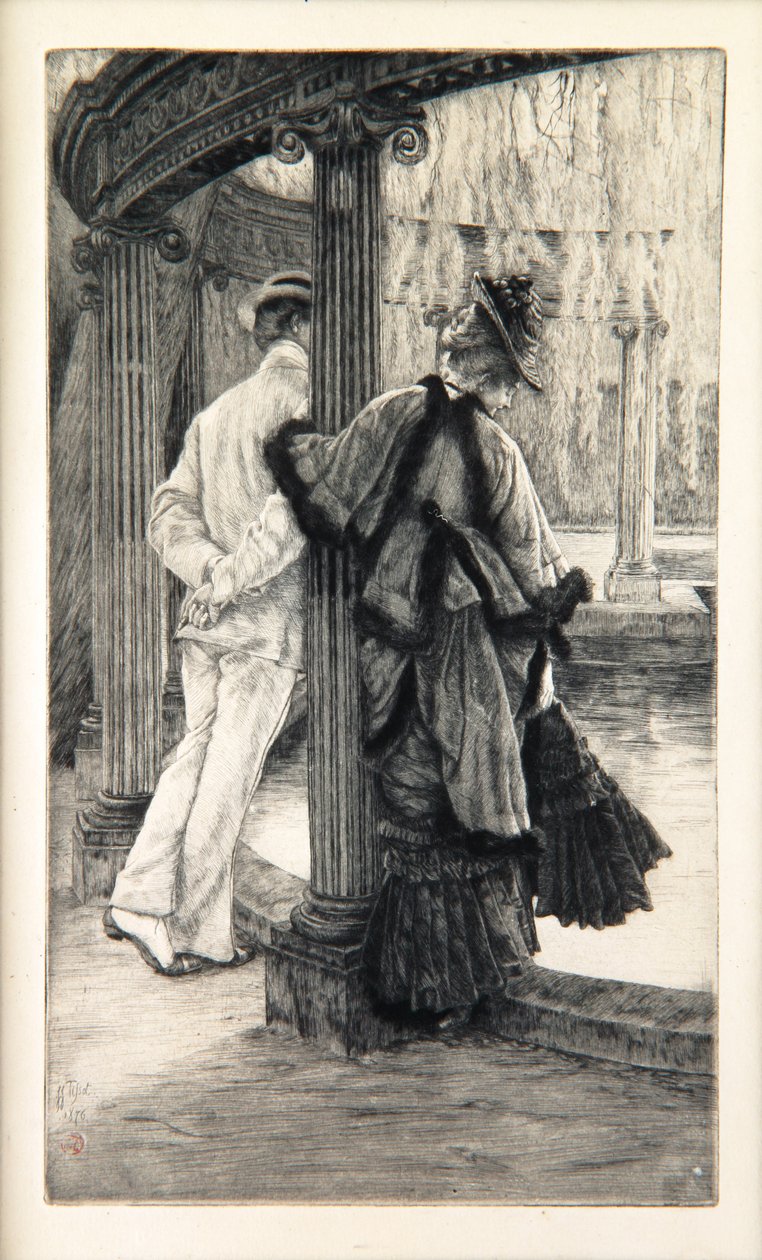 恋人的争吵，1876年 作者 詹姆斯·雅克·约瑟夫·天梭