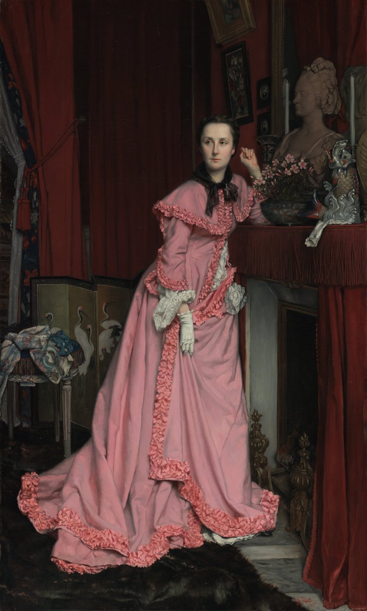 Marquise de Miramon的肖像，出生，ThérèseFeuillant 作者 詹姆斯·雅克·约瑟夫·天梭