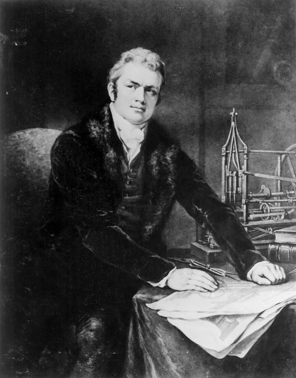 Marc Isambard Brunel爵士（1769-1849）1812-13 作者 詹姆斯·诺斯科特
