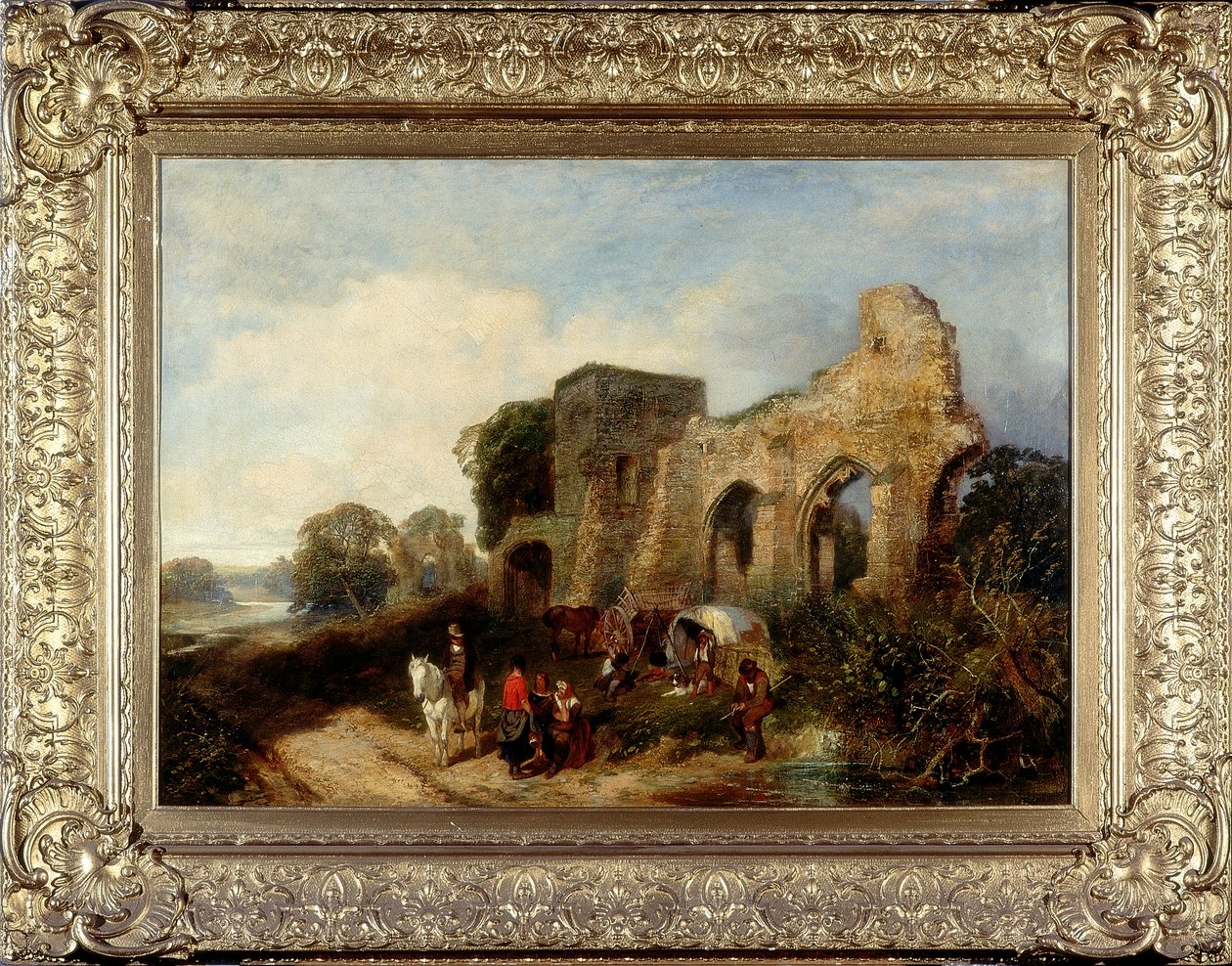 Easby Abbey，c.1852-1856 作者 詹姆斯·皮尔