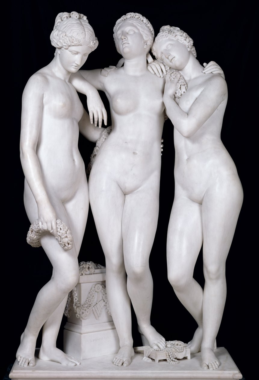 The Three Graces，1831（大理石）（详见164658,164659） 作者 詹姆斯·普拉迪尔
